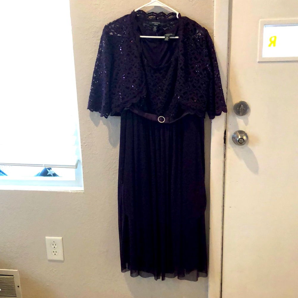 Formal purple sequin dress